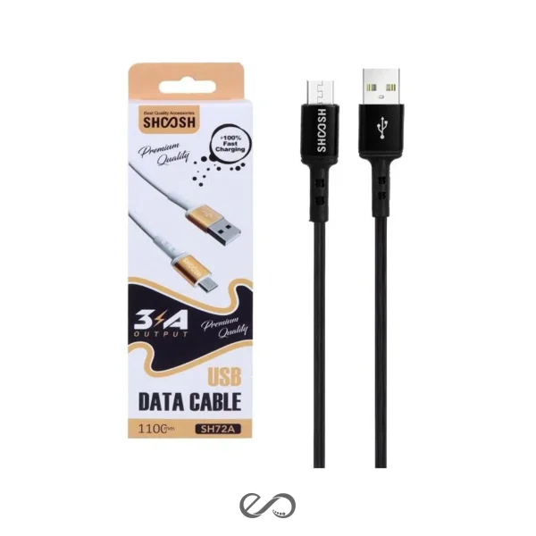 کابل شارژ میکرو شوش مدل SH-72A طول 1.1 متر